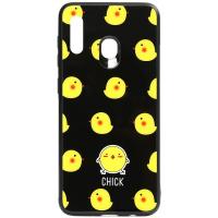 Чохол-накладка TOTO Cartoon Print Glass Case Samsung Galaxy A20/A30 Chick