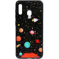 Чохол-накладка TOTO Cartoon Print Glass Case Samsung Galaxy A20/A30 Planets