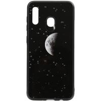 Чохол-накладка TOTO Cartoon Print Glass Case Samsung Galaxy A20/A30 Starry Sky