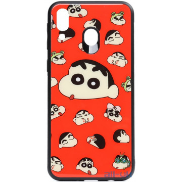 Чохол-накладка TOTO Cartoon Print Glass Case Samsung Galaxy A40 A monkey