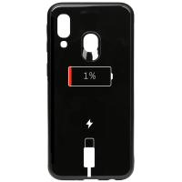 Чохол-накладка TOTO Cartoon Print Glass Case Samsung Galaxy A40 Battery Charge