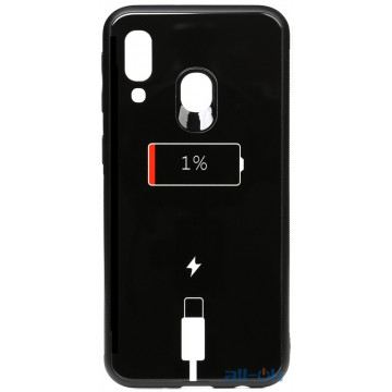 Чохол-накладка TOTO Cartoon Print Glass Case Samsung Galaxy A40 Battery Charge
