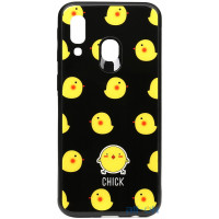 Чохол-накладка TOTO Cartoon Print Glass Case Samsung Galaxy A40 Chick