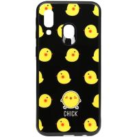 Чохол-накладка TOTO Cartoon Print Glass Case Samsung Galaxy A40 Chick