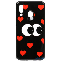 Чохол-накладка TOTO Cartoon Print Glass Case Samsung Galaxy A40 Just Eatit