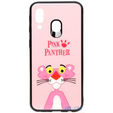 Чохол-накладка TOTO Cartoon Print Glass Case Samsung Galaxy A40 Pink Panther