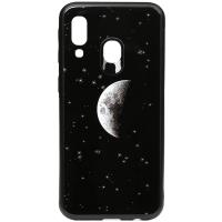 Чохол-накладка TOTO Cartoon Print Glass Case Samsung Galaxy A40 Starry Sky