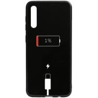 Чохол-накладка TOTO Cartoon Print Glass Case Samsung Galaxy A70 Battery Charge