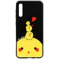 Чохол-накладка TOTO Cartoon Print Glass Case Samsung Galaxy A70 Chicken Chick