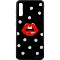 Чохол-накладка TOTO Cartoon Print Glass Case Samsung Galaxy A70 Red Lips