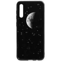 Чохол-накладкаTOTO Cartoon Print Glass Case Samsung Galaxy A70 Starry Sky