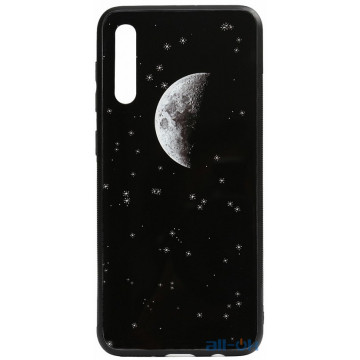Чохол-накладкаTOTO Cartoon Print Glass Case Samsung Galaxy A70 Starry Sky
