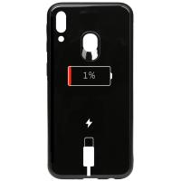 Чохол-накладка TOTO Cartoon Print Glass Case Samsung Galaxy M20 Battery Charge