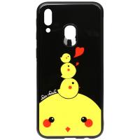 Чохол-накладка TOTO Cartoon Print Glass Case Samsung Galaxy M20 Chicken Chick