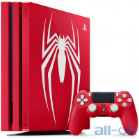 Игровая приставка Sony PlayStation 4 Pro (PS4 Pro) 1TB Limited Edition Red + SpiderMan