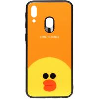 Чохол-накладка TOTO Cartoon Print Glass Case Samsung Galaxy M20 Line friends Sally