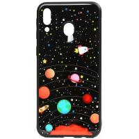 Чохол-накладка TOTO Cartoon Print Glass Case Samsung Galaxy M20 Planets