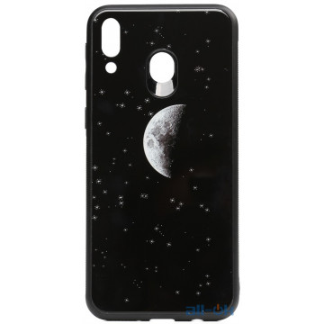 Чохол-накладка TOTO Cartoon Print Glass Case Samsung Galaxy M20 Starry Sky