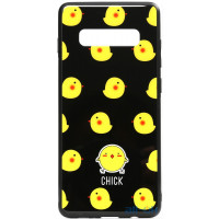 Чохол-накладка TOTO Cartoon Print Glass Case Samsung Galaxy S10 Chick