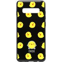 Чохол-накладка TOTO Cartoon Print Glass Case Samsung Galaxy S10 Chick