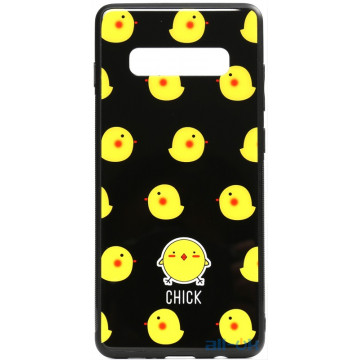 Чохол-накладка TOTO Cartoon Print Glass Case Samsung Galaxy S10 Chick
