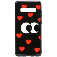 Чохол-накладка TOTO Cartoon Print Glass Case Samsung Galaxy S10 Just Eatit