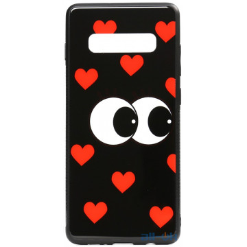 Чохол-накладка TOTO Cartoon Print Glass Case Samsung Galaxy S10 Just Eatit