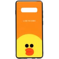 Чохол-накладка TOTO Cartoon Print Glass Case Samsung Galaxy S10 Line friends Sally