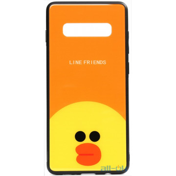Чохол-накладка TOTO Cartoon Print Glass Case Samsung Galaxy S10 Line friends Sally