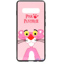 Чохол-накладка TOTO Cartoon Print Glass Case Samsung Galaxy S10 Pink Panther