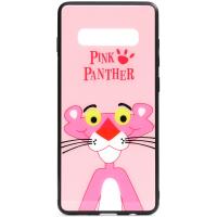 Чохол-накладка TOTO Cartoon Print Glass Case Samsung Galaxy S10 Pink Panther