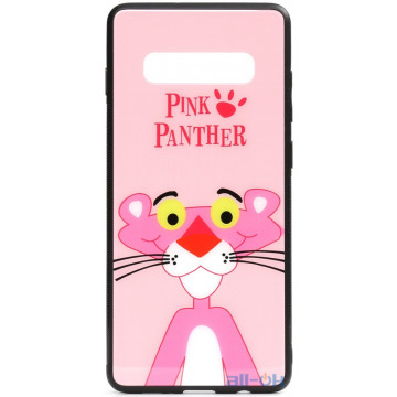 Чохол-накладка TOTO Cartoon Print Glass Case Samsung Galaxy S10 Pink Panther