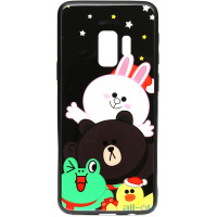 Чохол-накладка TOTO Cartoon Print Glass Case Samsung Galaxy S9 Line friends all about