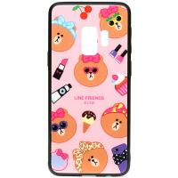 Чохол-накладка TOTO Cartoon Print Glass Case Samsung Galaxy S9 Line friends Linc
