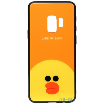 Чохол-накладка TOTO Cartoon Print Glass Case Samsung Galaxy S9 Line friends Sally