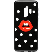 Чохол-накладка TOTO Cartoon Print Glass Case Samsung Galaxy S9 Line Red Lips