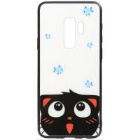 Чохол-накладка TOTO Cartoon Print Glass Case Samsung Galaxy S9 Plus Cat and fish