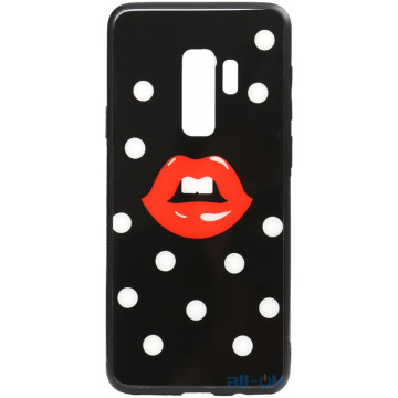Чохол-накладка TOTO Cartoon Print Glass Case Samsung Galaxy S9 Plus Red Lips