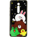 Чохол-накладка TOTO Cartoon Print Glass Case Xiaomi Mi 9T/Mi 9T Pro/Redmi K20/K20 Pro Line friends all about — інтернет магазин All-Ok. фото 1