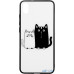 Чохол-накладка TOTO Cartoon Print Glass Case Xiaomi Redmi 7A Cats White/Black — інтернет магазин All-Ok. фото 1