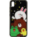 Чохол-накладка TOTO Cartoon Print Glass Case Xiaomi Redmi 7A Line friends all about — інтернет магазин All-Ok. фото 1