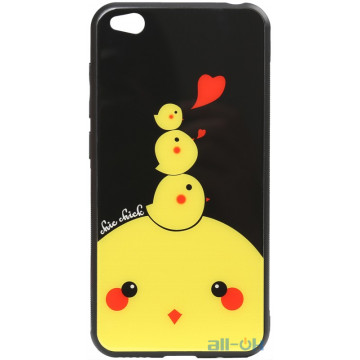 Чохол-накладка TOTO Cartoon Print Glass Case Xiaomi Redmi Go Chicken Chick