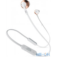 Навушники з мікрофоном JBL 205BT Rose Gold (JBLT205BTRGD)