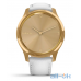 Garmin Vivomove Luxe 24K Gold PVD Stainless Steel Case with White Italian Leather Band (010-02240-08) — інтернет магазин All-Ok. фото 2