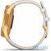 Garmin Vivomove Luxe 24K Gold PVD Stainless Steel Case with White Italian Leather Band (010-02240-08) — інтернет магазин All-Ok. фото 3