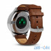 Garmin Vivomove HR Premium Silver Stainless Steel Case with Dark Brown Embossed Italian Leather Band (010-0 — інтернет магазин All-Ok. фото 2