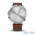 Garmin Vivomove HR Premium Silver Stainless Steel Case with Dark Brown Embossed Italian Leather Band (010-0 — інтернет магазин All-Ok. фото 3