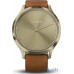 GARMIN Vivomove HR Premium Gold with Light Brown Leather Band  — інтернет магазин All-Ok. фото 3