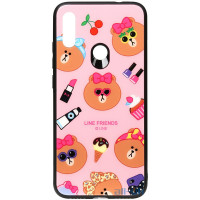 Чохол-накладка TOTO Cartoon Print Glass Case Xiaomi Redmi 7 Line friends Linc