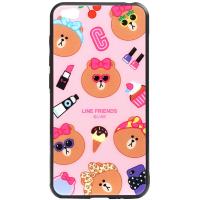 Чохол-накладка TOTO Cartoon Print Glass Case Xiaomi Redmi Go Line friends Linc